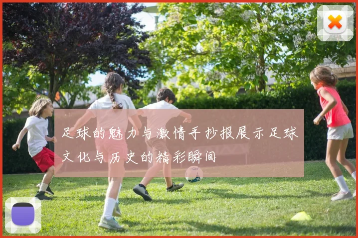足球的魅力与激情手抄报展示足球文化与历史的精彩瞬间